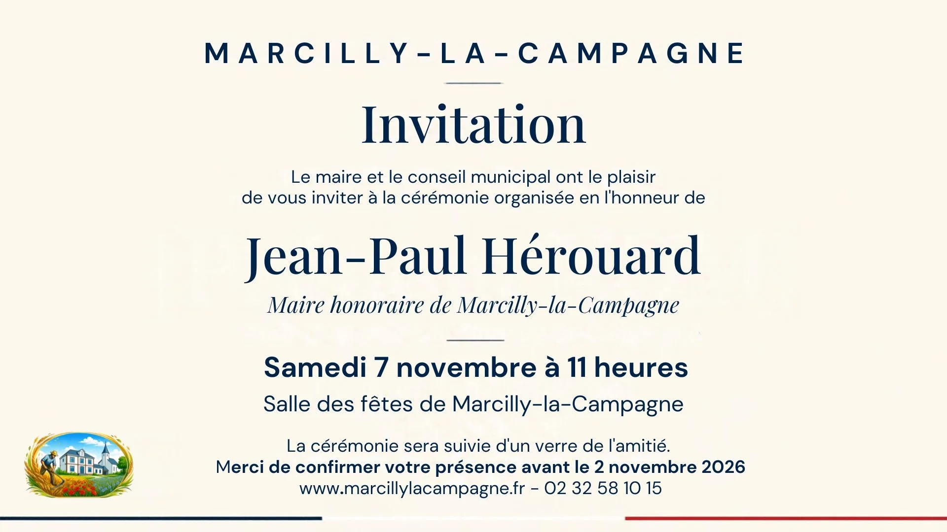 Cérémonie d'honorariat de Jean-Paul HEROUARD